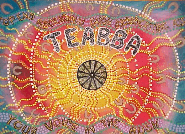 Artwork showing words TEABBA Radio - Your Voice in the Bus