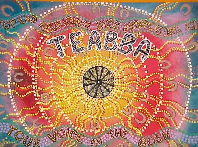 Artwork showing words TEABBA Radio - Your Voice in the Bus